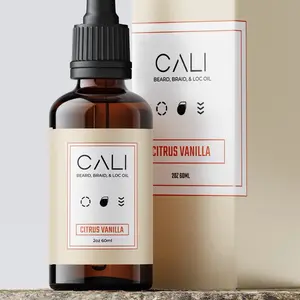 CITRUS VANILLA - Beards • Braids • Locs (2oz) Essential Oils for Hair Maintence Thickness & Shine - Natural Hair Care Solution for All Types