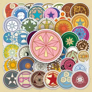 Magic Array Pattern Sticker, 100pcs/set Repeating Magic Array Design Decorative Sticker, DIY Decals for Scrapbooking, Journaling, Gift Wrapping