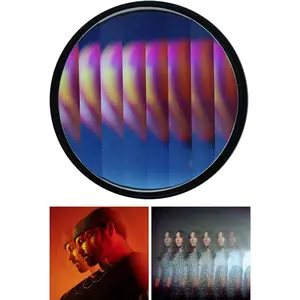 Camera Linear Filter, 67MM Prism Film Special Effects Glass Repeater Lens Repeat Multiple Images Photography Accessories for DSLR Cinematice Video and Photo, Filter Pouch Included