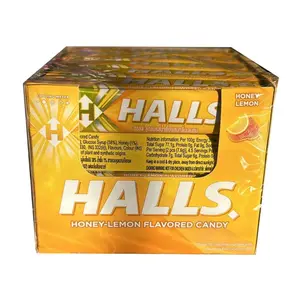 Halls Honey Lemon Flavor Candy 20 Stick 34g