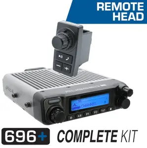 696 PLUS REMOTE HEAD Complete Master Communication Kit with Intercom and 2-Way Radio