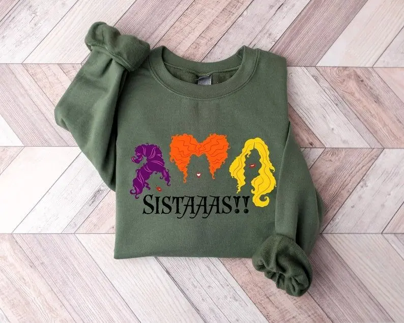 [Sale off up to 50%] Hocus Pocus Sweatshirt, Hocus Pocus Shirt, Sanderson Sisters Sweatshirt, Halloween Party Shirt, Cute Halloween Outfit, Woman Halloween Gift