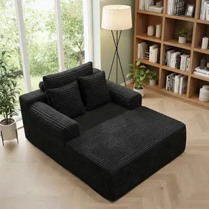 Convertible Sleeper Sofa Bed - Modern Oversized Boneless Reclining Couch, Memory Foam Deep Seats, Champagne Suede Upholstery, No-Assembly Furniture for Living Room Bedrooms