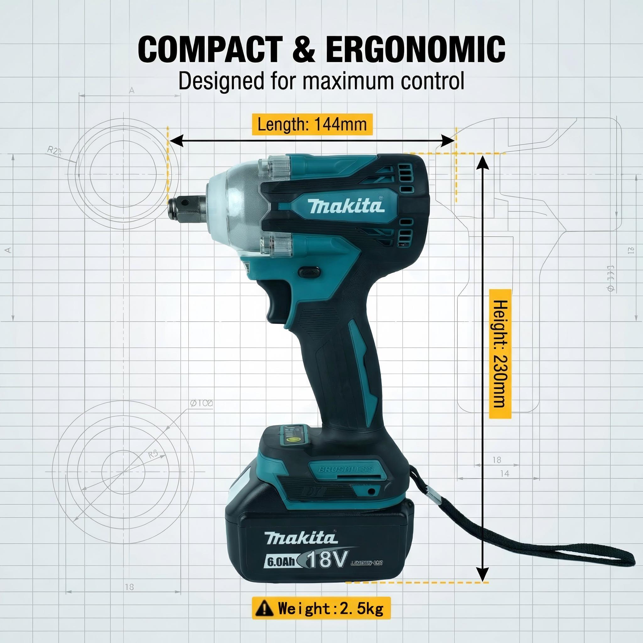 Makita DTW300 brushless electric drill