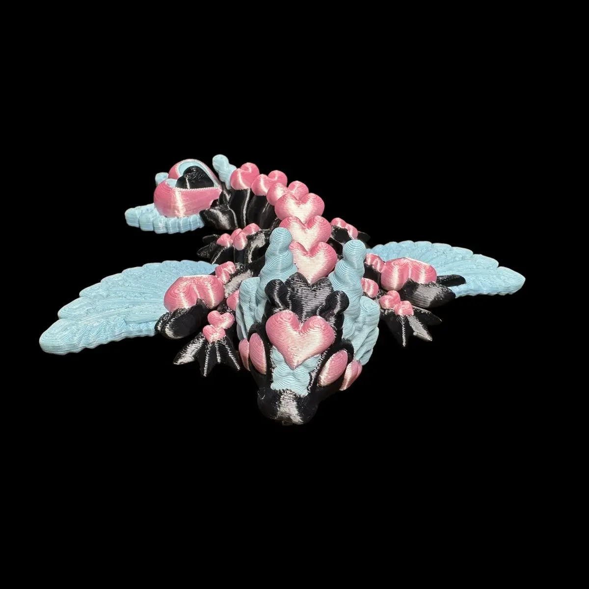 Winged Baby Love Dragon Articulating Sculpture 3D Print