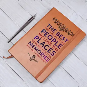 People, Places, Memories - Leather Cover Journal