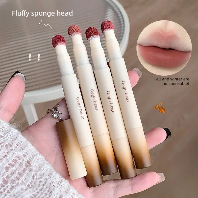 4-piece set Velvet Mist Lip Cream, Velvet Matte, Sheer Matte Lipstick, Fake No-Makeup Look, Brightening, Color-Pop Matte Long-Lasting Lipstick, Lip Products Makeup