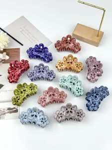 Women's Flower-Shaped Hair Clips Set, Moonglow Accessories, Goddess Hair Clip, Anti-Slip Claw Clips, Women's Hairstyle Design, Gift for Friends
