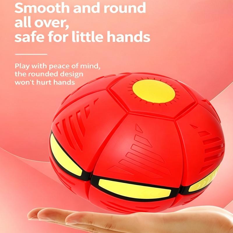 Interactive Flying Saucer UFO Flying Disc Ball Magic Flying Saucer Transformable Ball Popular Kids Outdoor Toy Dart Flyer