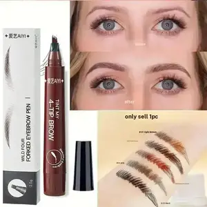 Long-Lasting Waterproof Eyebrow Pencil, High Pigment Natural Look, Sweatproof Smudge-Proof, Suitable for All Skin Types, Beginner Friendly
