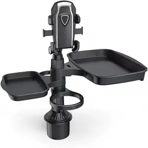 Car Phone Holder Tray, Multi-Functional Storage Small Table, Car Drink, Coffee, Burger, and Cup Holder