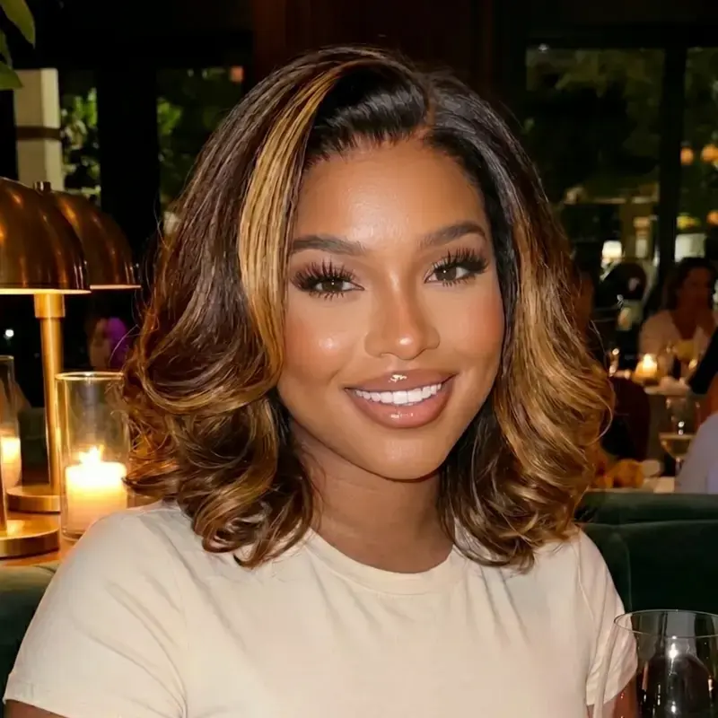 UNice Glueless Balayage Brown Highlight Side Part Body Wave Wig 7x5 HD Lace Closure Human Hair Wig with Invisi Drawstring No Slip for Beginners Natural Hairline Summer Wig TikTokShopSummerSale