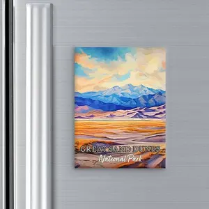 Great Sand Dunes National Park Magnet - Pop Art-Inspired Classic Keepsake Collection