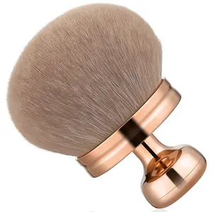 Extra Large Body Makeup Brush for Self Tanner, 66mm Wide Kabuki Brush for Self Tan Back Applicator, Blending Bronzer & Tanning Lotion, Oval Face Leg Arm Makeup Brush for Flawless Application (Rose Gold)