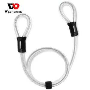 WEST BIKING Popular Custom Bike Bicycle Cycle Cable Steel U Locks With 2 Keys Security Anti Theft U-Lock Home Door U Shape Lock Outdoor Cycling Accessories