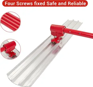 48" x 8" Bull Float Concrete Finishing Tool – Professional Grade Round-End Float with 4 Handles & Adjustable Bracket, Lightweight, Durable, Ideal for Smooth Concrete Surfaces