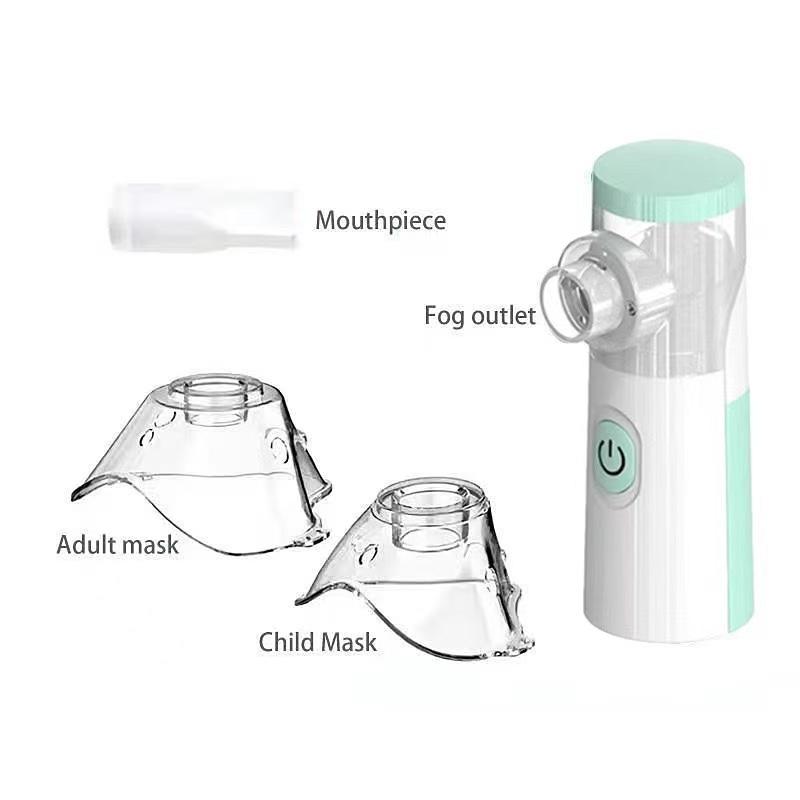Portable Handheld Nebulizer Handheld Humidifier TYPE-C Interface Powered by AA Batteries Easy to Carry Compact and Portable Facial Mist Humidifier