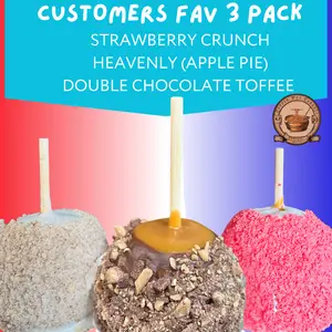 Customers Favorite 3 Pack: Heavenly (Apple Pie), Double Chocolate Toffee, and strawberry Crunch Jumbo