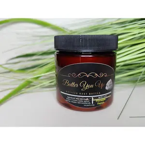 Pineapple Papaya Whipped Body Butter - 4 oz - Moisturizing Body Cream with Coconut, Vanilla & Papaya Flavor