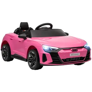 Aosom 6V/12V Kids Ride on Car, Licensed Audi RS E-tron GT 3.1 MPH Electric Car, with Remote Control, 4 Wheels with Suspension, Horn, Music, Lights Fun