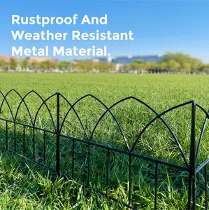 Edging Border- Flower Bed Fencing for Landscaping Garden Decorative Fences Panel 18"x16" 5 Pack for Flower Bed Edging Rustproof Dog Fencing for Yard