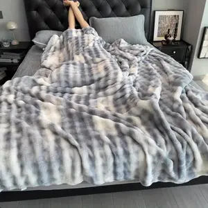 ORHOPUI Luxury Plush Fleece Blanket Ultra-Soft Warm Cozy Extra Soft Baby Blanket for Sofa Bed Nursery Ideal Seasonal Gift Lightweight Quilt for Autumn Winter Soft and Warm Comfort lightweight fleece