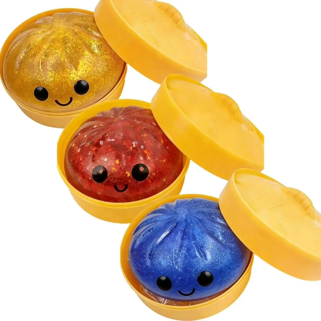 6 Squishy Dumplings - Brand-New Novelty Squishy Toy, Ideal for Small Business Restocking