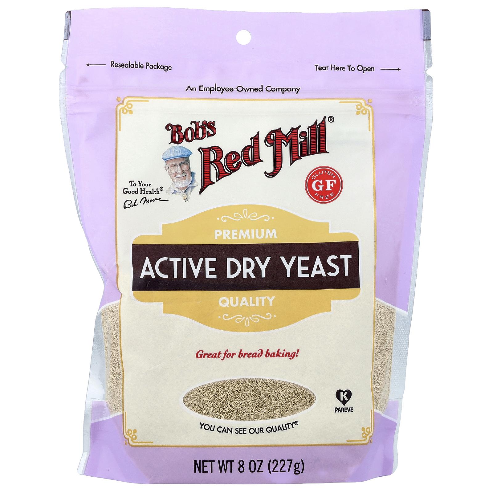 Bob's Red Mill Active Dry Yeast, Gluten Free, 8 oz (227 g)