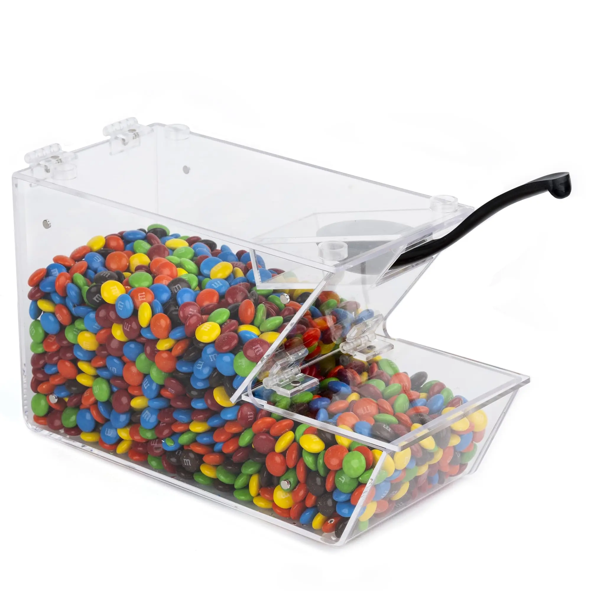 Candy Bin Topping Dispenser - Bulk Sprinkle Container With Scoop  Stackable & Magnetic For Multiple Holders Cereal Nuts Candies Snack Food Storage