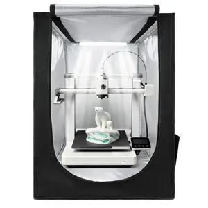 VEVOR 3D Printer Enclosure with Ventilation, Dustproof Waterproof Large Size 600D Oxford Cloth 3D Printer Tent, Constant Temperature Protective Case with LED, Designed for Bambu Lab A1 Combo, GreyVEVOR Super Brand Day