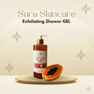 Exfoliating Shower GEL , Natural Extract Soaps 500ML with différents scents Body Care Wash Vegan Body Wash