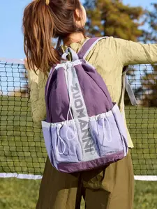 2026 New Stylish Active Casual Sports Vintage Lightweight Badminton Bag, Multi-Functional Gym Storage Backpack with Drawstring Closure, Ideal Tennis Bag for Easy Carry