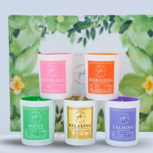 A Gift Set of 5 Candles for Vibrational Enery and Positive Mindset