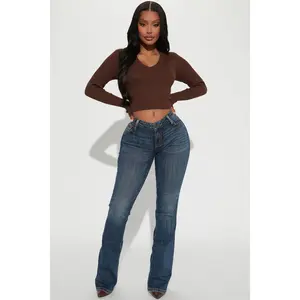 Out Of My Way Low Rise Bootcut Jean - Dark Wash Out Of My Way Low Rise Bootcut Jean - Dark Wash