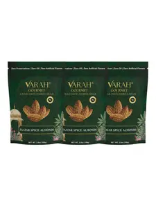 Zaatar Spice Almonds - Middle Eastern–Spiced Roasted Almonds - Pack of 3