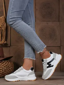 Women's Spring New Sport Dad Shoes, Height Increasing Thick Sole, Summer Casual Waffle Alcan Shoes, Comfortable and Stylish
