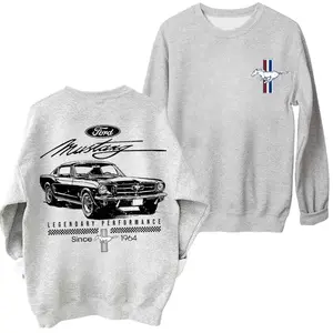 Ford Mustang 1964 Classic Sweatshirt – Legendary Muscle Car Graphic Pullover, Vintage Car Lover Gift, Retro Performance Design