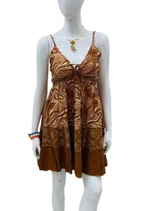 Nela Short Sleeveless Boho Dress