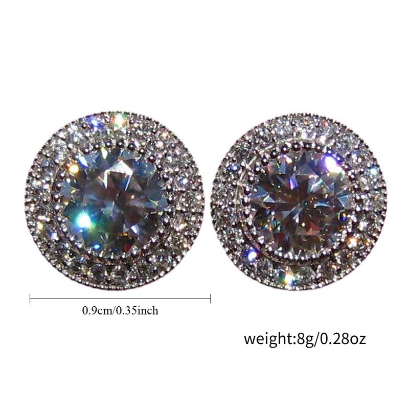 Fashionable and elegant earrings, sparkling accessories for women, earrings for women, Circular inlay design,stylish accessories, casual and fashionable jewelry, Mother's Day and Valentine's Day gifts, jewelry gifts for her