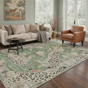 【Deals For You Days】BEIMO Carpet – Soft, Non-Slip, Pet Friendly, Machine Washable Area Rug, Floor Rug Perfect for Living Room, Bedroom, Kitchen, Hallway, Modern Home Decor ,ARN1770-JADE