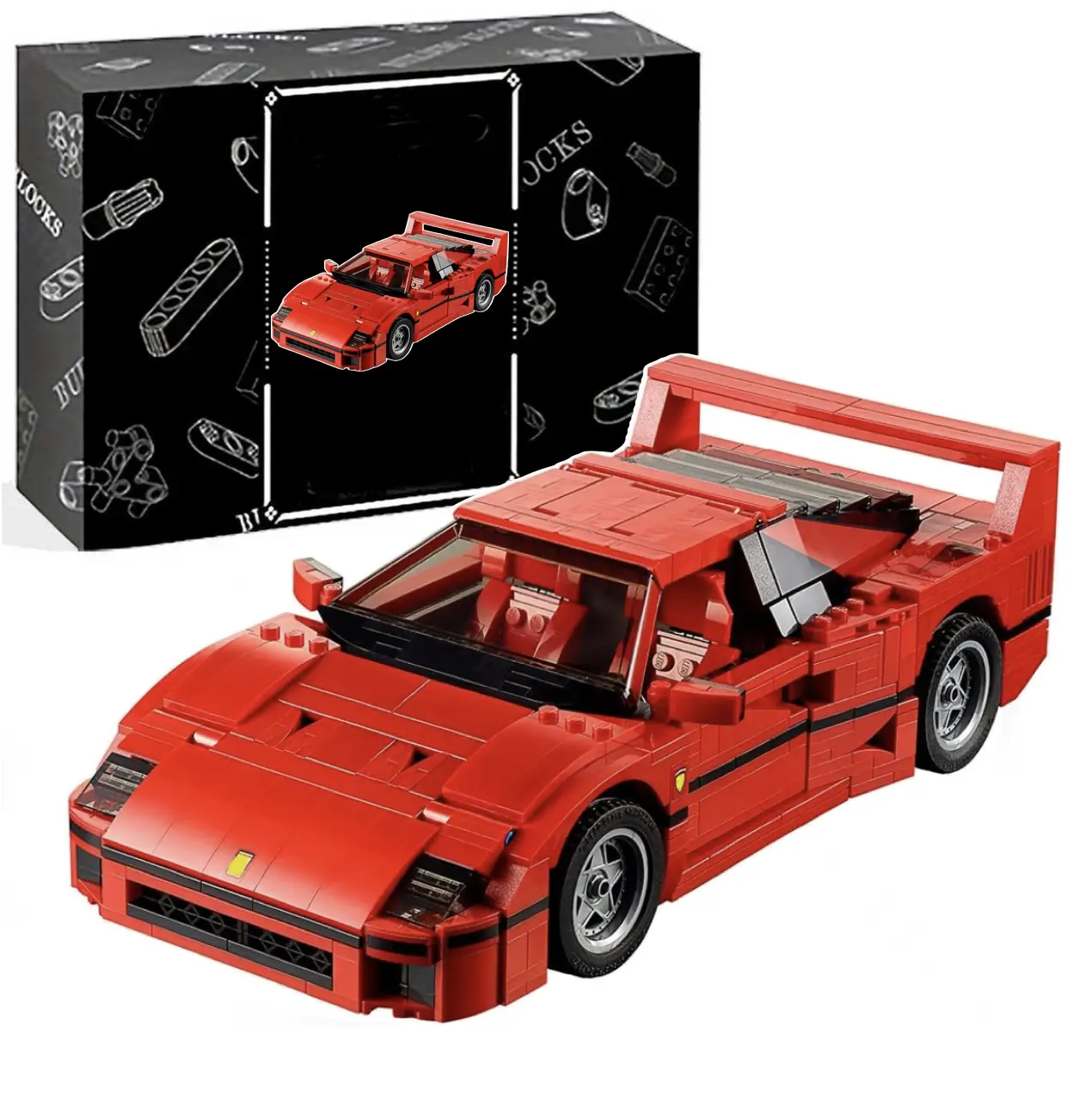 F40 Creator Construction Set Model Car Kit - Collectible Building Set for Adults, Ages 18+ - Detailed Car Kit, 1158 pieces #Summervibes summerwins