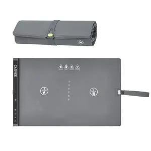 GARVEE Food Warming Mat for Countertop, 24x15 Inch Dual Zone Electric Warming Tray with Timer & 6 Temp Settings, Portable Food Warmer for Parties Buffets Home Daily Use, Grey