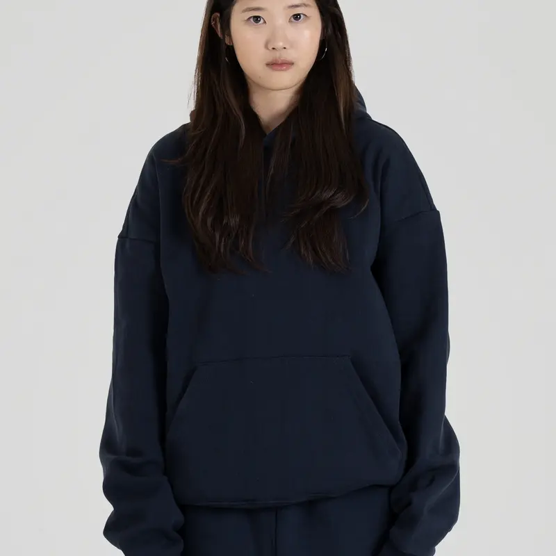 350 GSM ' Dark Navy' Fleece Hoodie