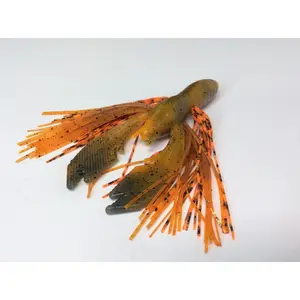 Tightlines UV Fuzzy Rattl'n Hybrid Craw - 4" Craw w/ Craw Tip/Tiger 4pk