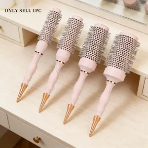 Round Curling Brush Hair Salon Styling Comb, Premium Hair Brush, Air Aluminum Tube Ceramic Roll Comb, Blow Dry Straightening Beauty Comb