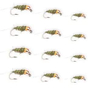 Floating Feather Supply Sexy Walt's Fly 12 Pack – Euro Nymph Trout Size 12-16