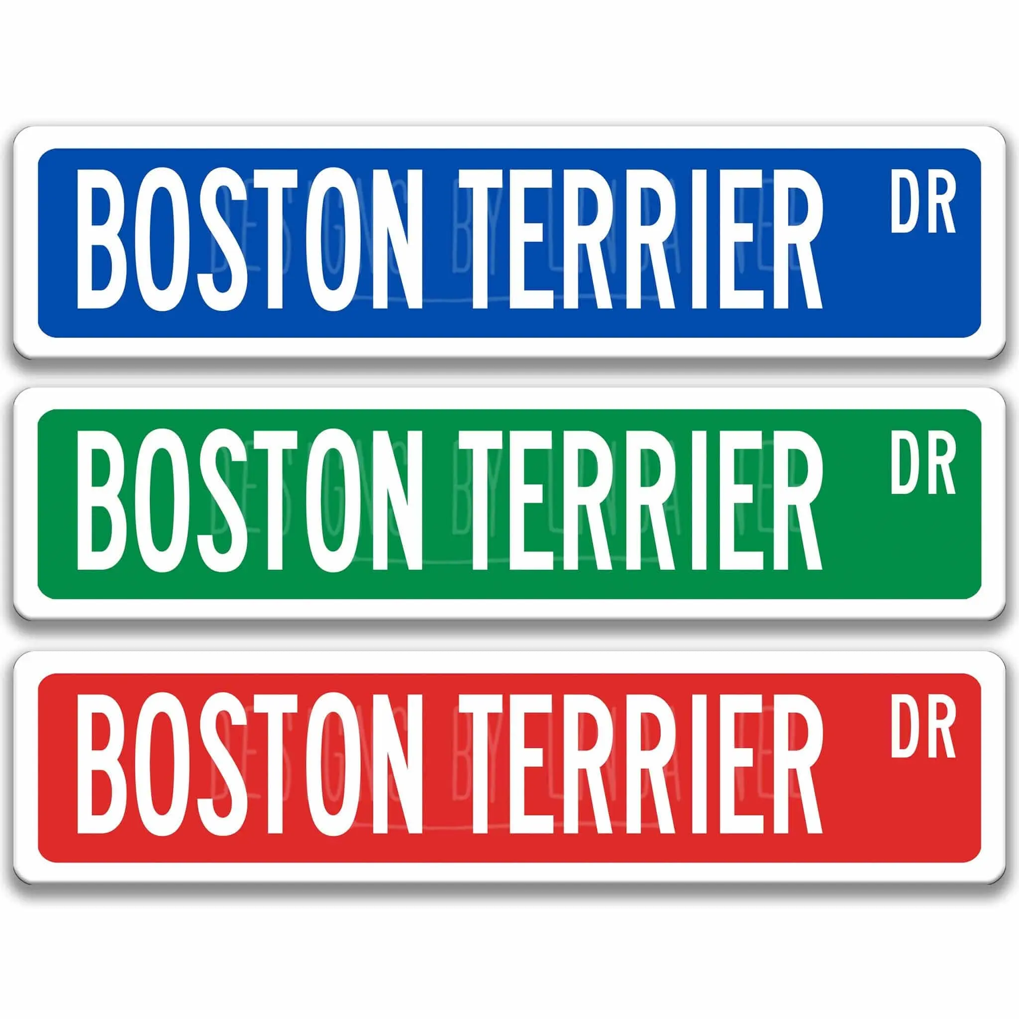 Boston Terrier Metal Sign