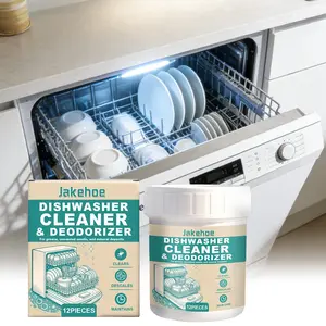 Dishwasher Cleaning Tablets, Daily Oil Removal & Stain Remover, Brightening Home Dishwasher Cleaner, Cleaning Power, Essential Kitchen Maintenance, Household
