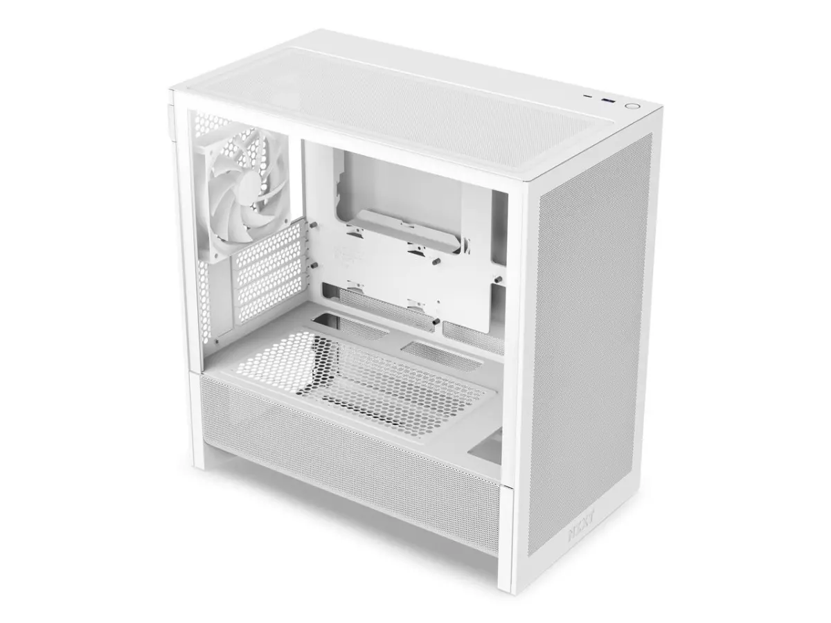 NZXT CC-H31FW-01 SGCC & Tempered Glass Micro ATX Computer Case - ATX Form Compatible, White, Efficient, Dependable Quality, Seamless Performance