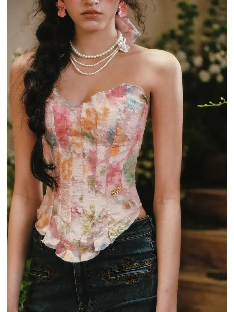 Blazing Sunset Cloud Corset